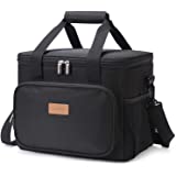 Lifewit Large Lunch Bag 24-Can (15L) Insulated Lunch Box Soft Cooler Cooling Tote for Adult Men Women, Black